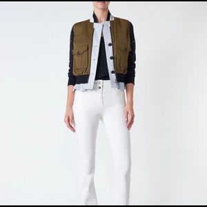 Veronica Beard Ranger Mixed Media Jacket